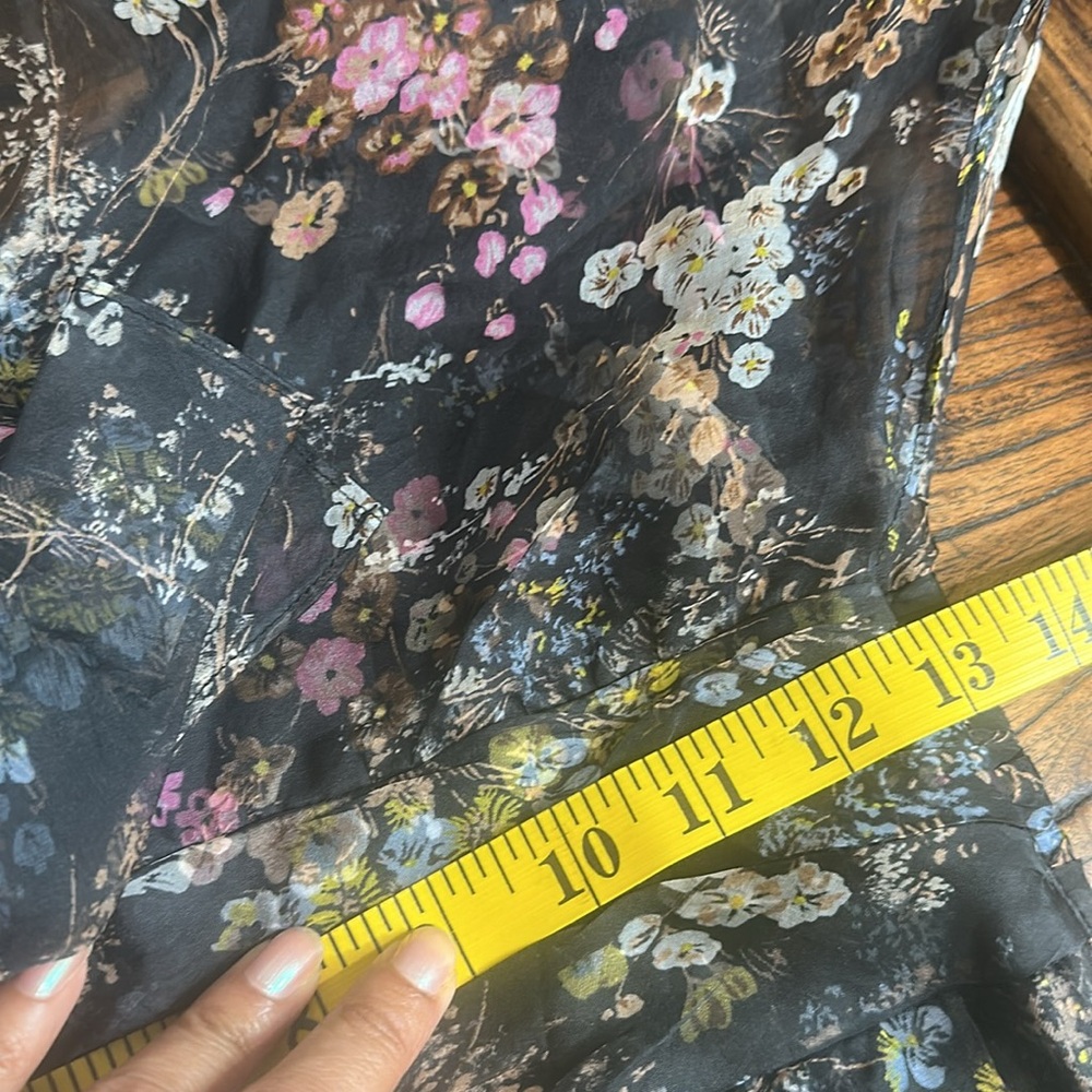 Cinq à Sept Black Floral Ruffle Maxi Dress - Picture 14 of 14